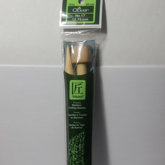 Bamboo Single Point Knitting Needles 10" No. 17 - Picture 1 of 8
